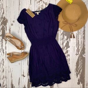 New with tags navy blue dress.